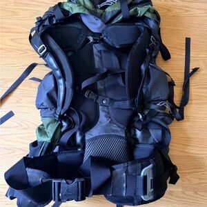 Gregory Whitney Large Men's Black and Olive Green Hiking Backpack Internal Frame